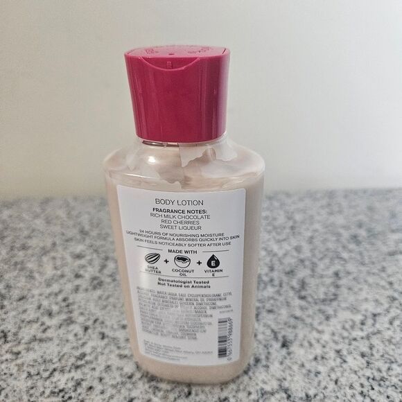Bath and Body Works Chocolate Covered Cherry Super Smooth Body Lotion 8 fl oz - Picture 3 of 3